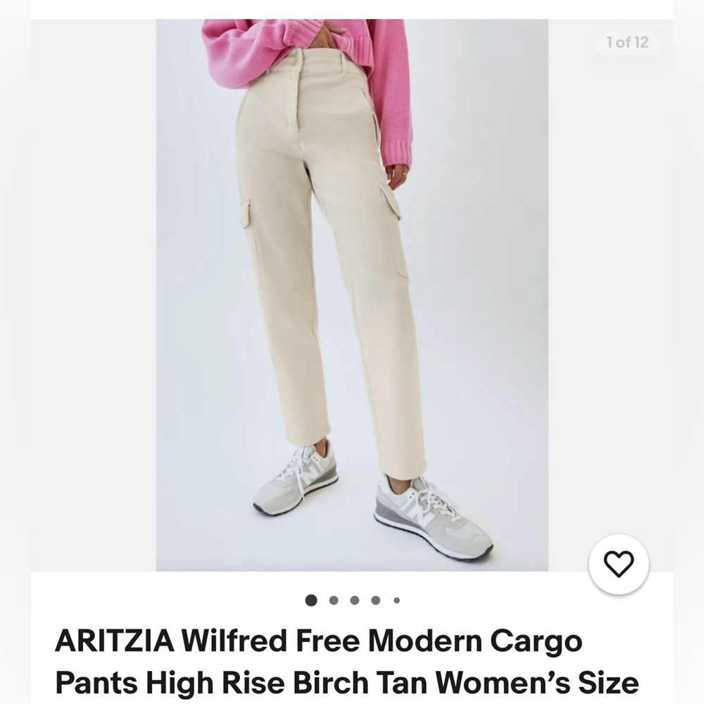Wilfred Tan Cargo Pants.New size 4